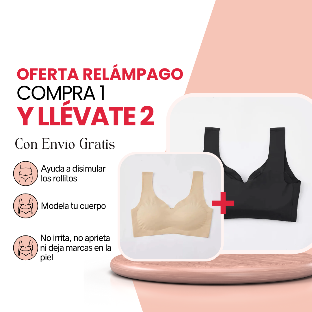 Pack 2 Sujetadores Sin Costuras Relleno Extraíble ComfortPlus